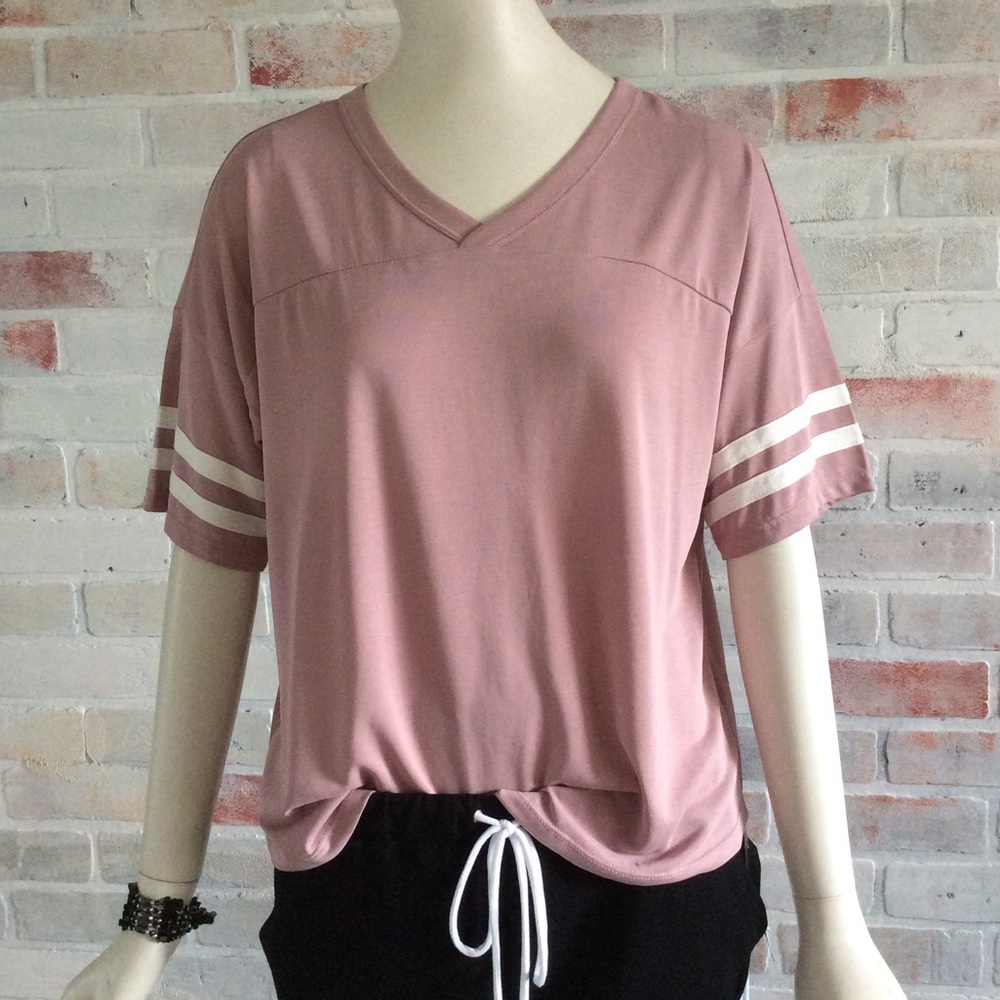 Pink Rose Jersey Tee NWT